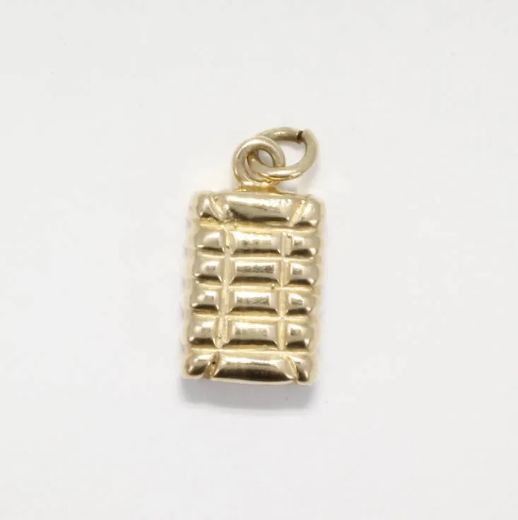 14kt Cotton Bale Charm for Charm Bracelet