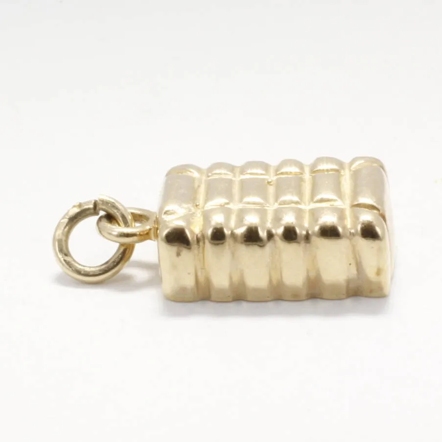 14kt Cotton Bale Charm for Charm Bracelet