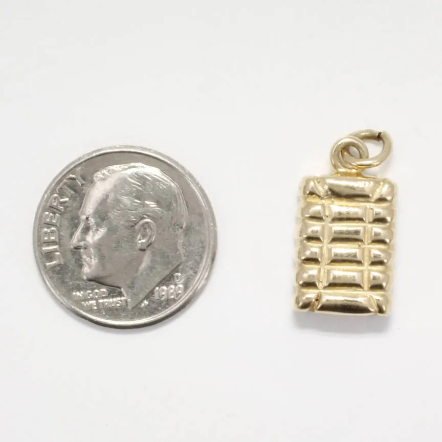 14kt Cotton Bale Charm for Charm Bracelet