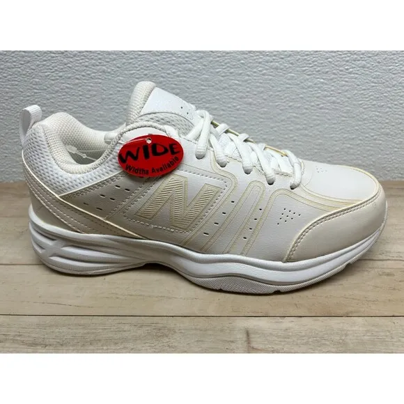 2016 New Balance 409 Mens White &amp; Light  Yellow Accents Athletic Sneakers Size 7