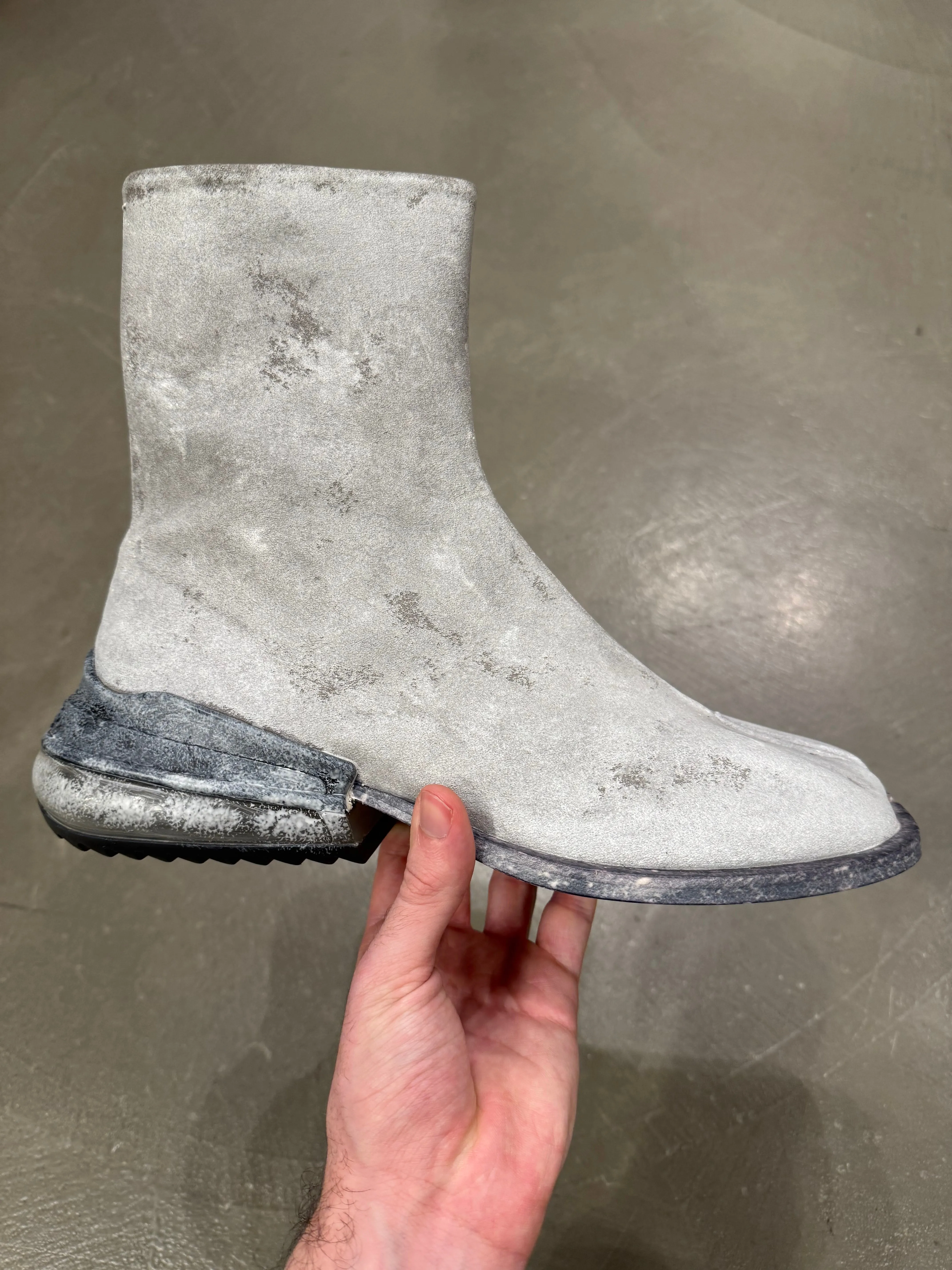 2018 Maison Margiela painted air heel tabi boots