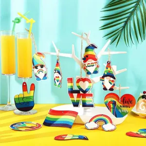 45x Pride Themed Wooden Hanging Ornaments (OR003)