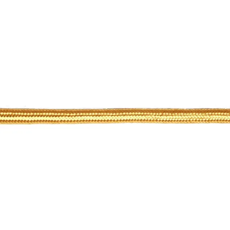 5mm Plain Plait Braided Cord 2% Gold