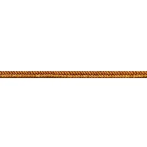 6mm Gold 213 Metallised Polyester Braided Square Cord