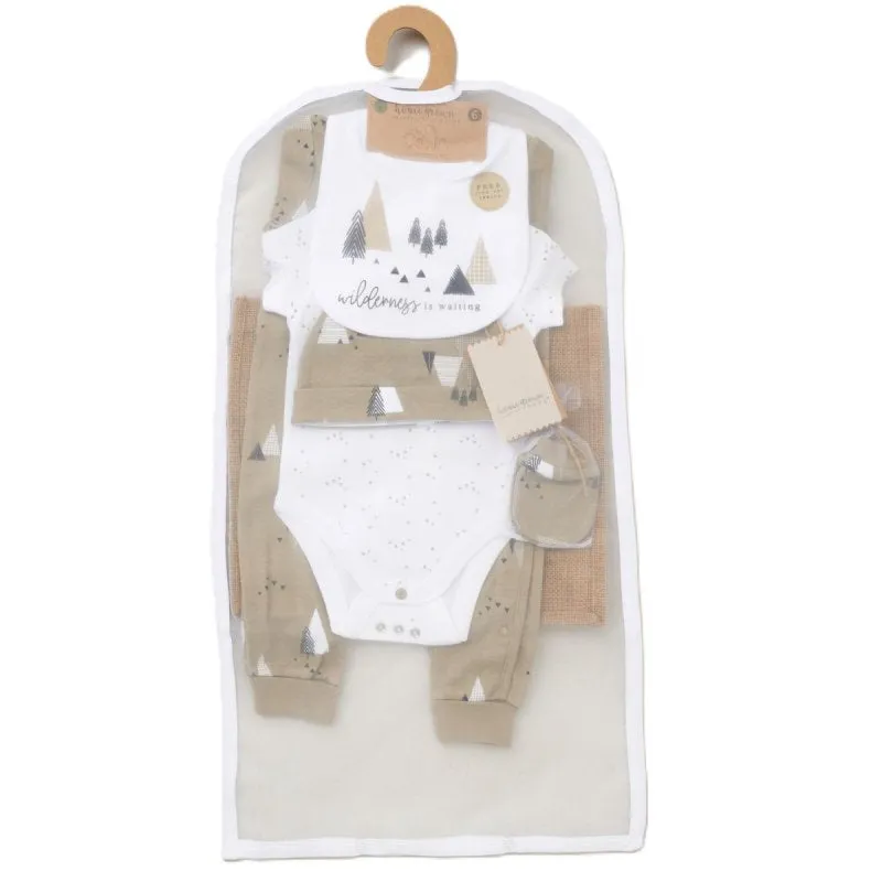 6pc Baby Unisex Mesh Bag Gift Set - Wilderness (NB-6 Months) (PK4) E08723