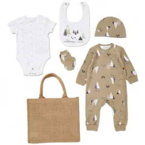 6pc Baby Unisex Mesh Bag Gift Set - Wilderness (NB-6 Months) (PK4) E08723