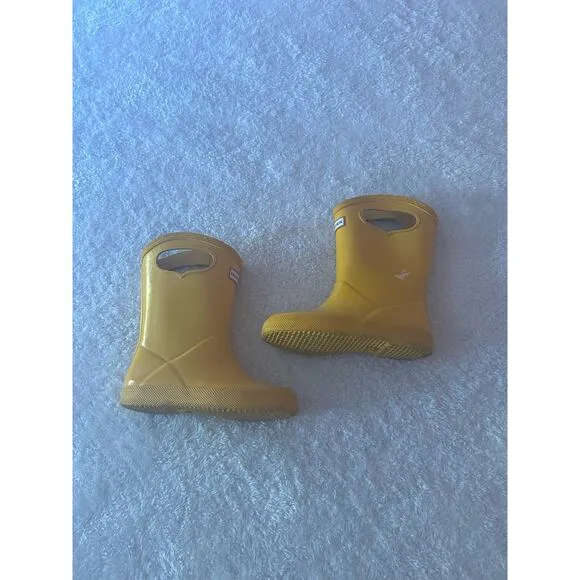 $70 Hunter Kids YELLOW ‘Classic Pull-On’ rain‎ boots Size 10