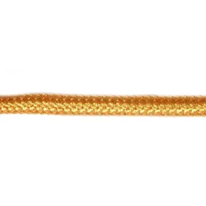 8mm Gold 213 Metallised Polyester Braided Cord