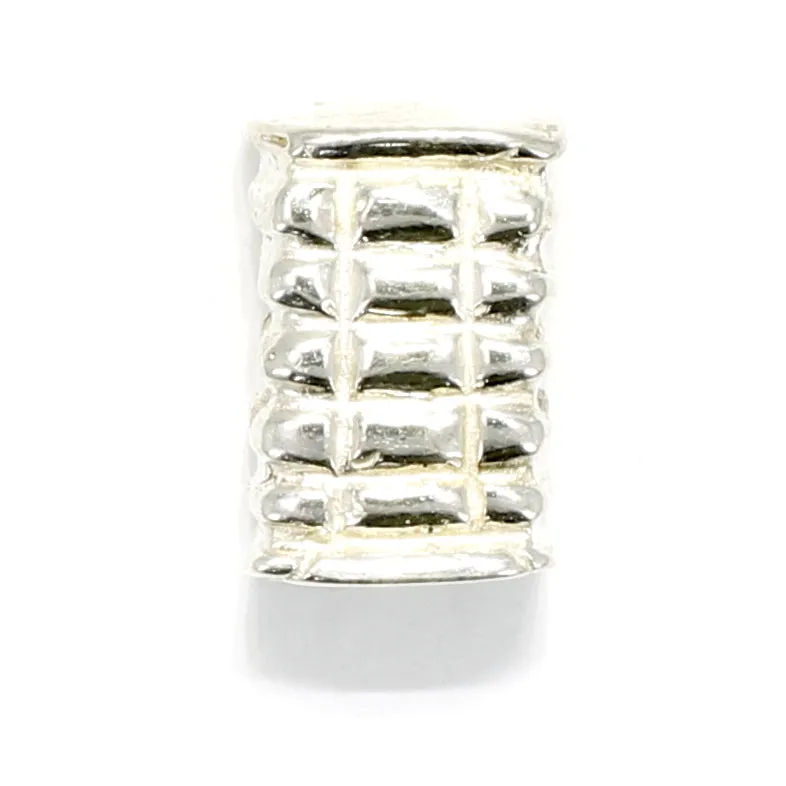 925 Sterling Silver Cotton Bale Slide Charm