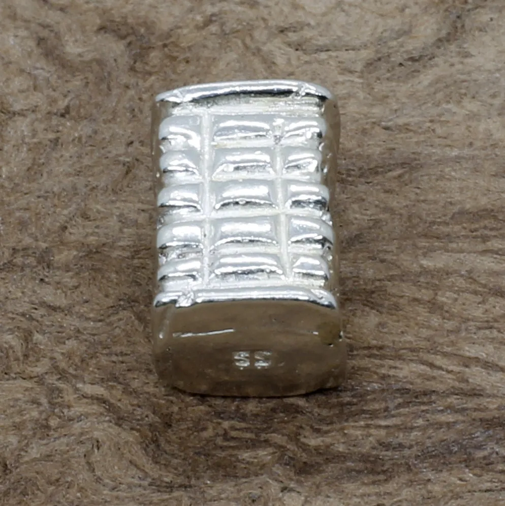 925 Sterling Silver Cotton Bale Slide Charm