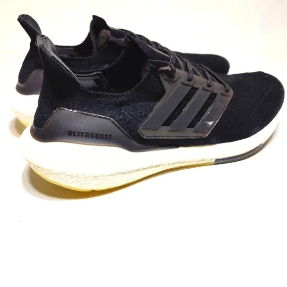 Adidas Ultra Boost 21 Black White Running Athletic Sneakers Men Shoes Size 14