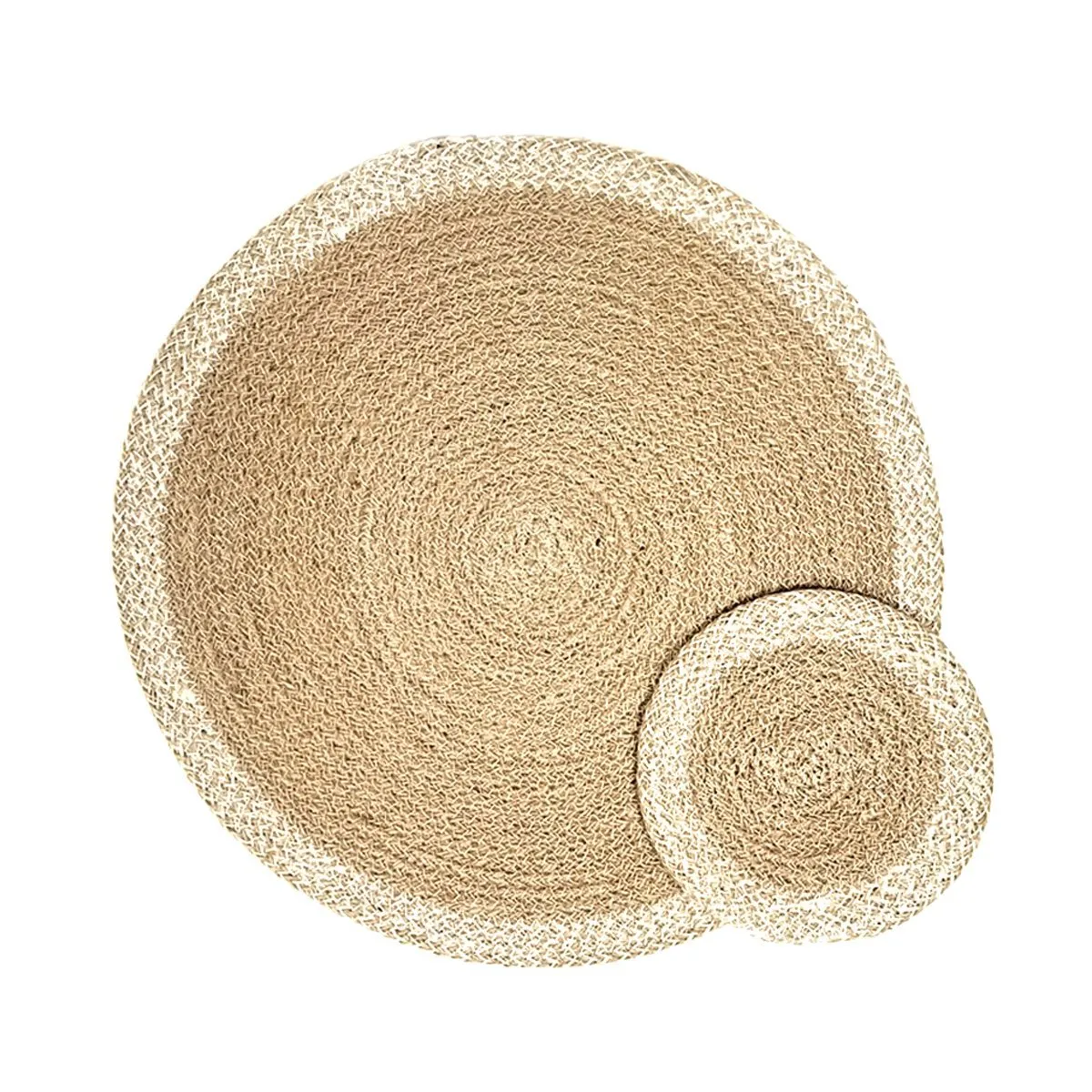 Agora Hand-Braided Jute Placemats - Natural (Set of 4)