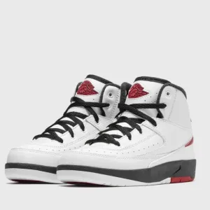 Air Jordan 2 Retro White and Red Sneakers
