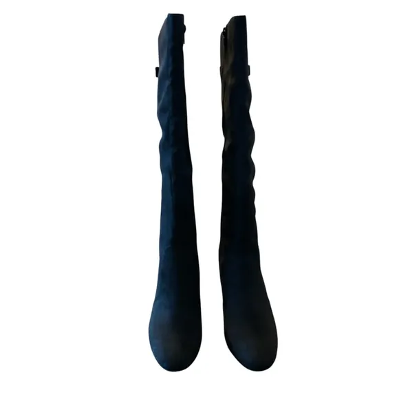 Alfani Adelayde Knee High Thin Block Heel Dress Boots Black Size 8