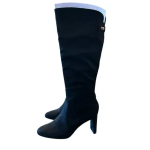 Alfani Adelayde Knee High Thin Block Heel Dress Boots Black Size 8