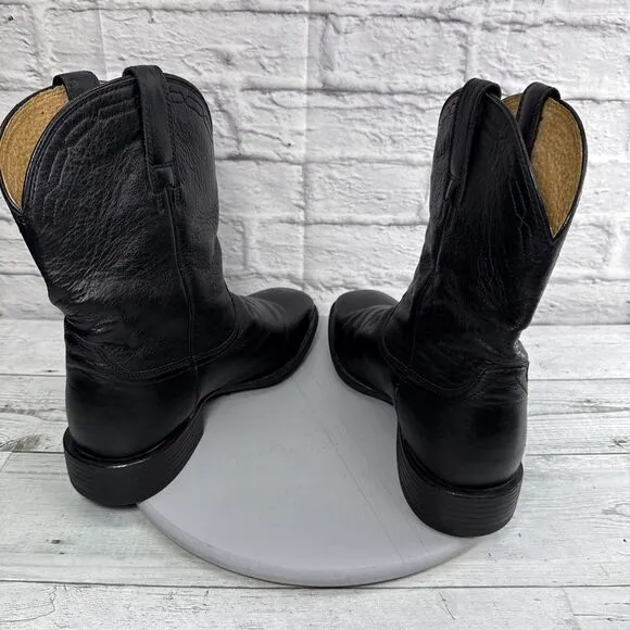 Ariat Boots Men's Size 9 D Heritage Western Black Leather Square Toe 10015291