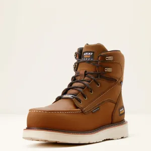 ARIAT MEN'S 10053615 Rebar Wedge Moc Toe 6" Waterproof Composite Toe Work Boots