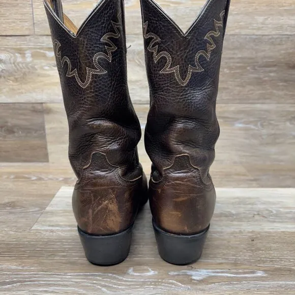 Ariat Sedona Arena Brown Leather Cowboy Boots Men's Size 10 EE