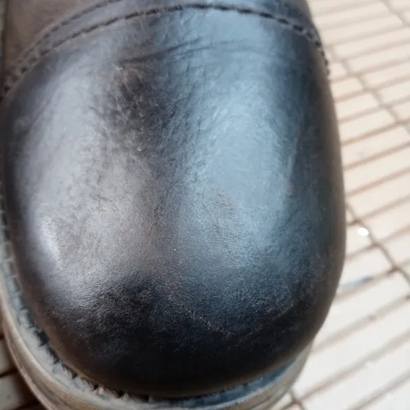 Aston Grey Collection &quot;Bowers&quot; Genuine Brown Leather and suede Cap toe side zip