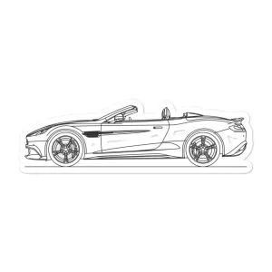 Aston Martin Vanquish S Volante Outline Sticker