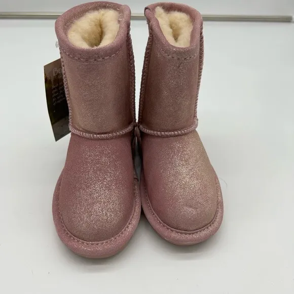 Bearpaw NEW in Box Eva Toddler Pink Glitter Boots - Size 8