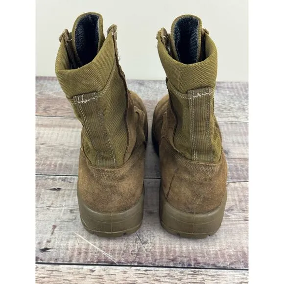 Belleville Men's 500 USMC Leather/Nylon WP Combat Boots Coyote Sz 10W READ