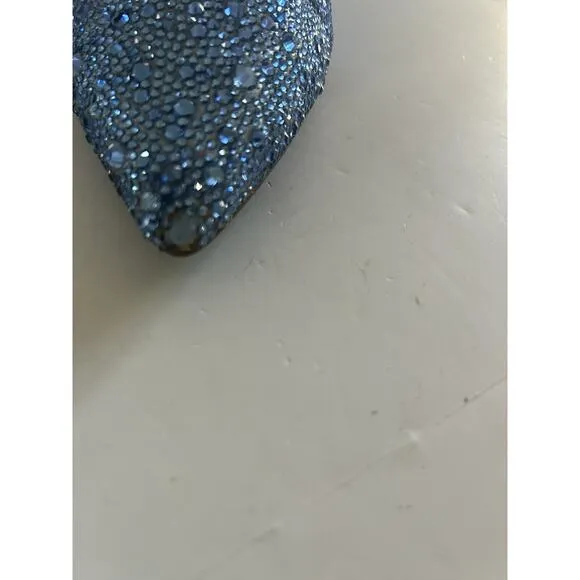 Betsy Johnson SB Cady Rhinestone Ankle Boots Booties Size 6 Light Blue NEW