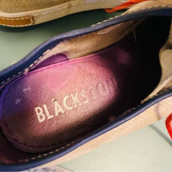 Blackstone DM52 Viktor Retro Indie Mod Cut Suede Shoes in Mouton