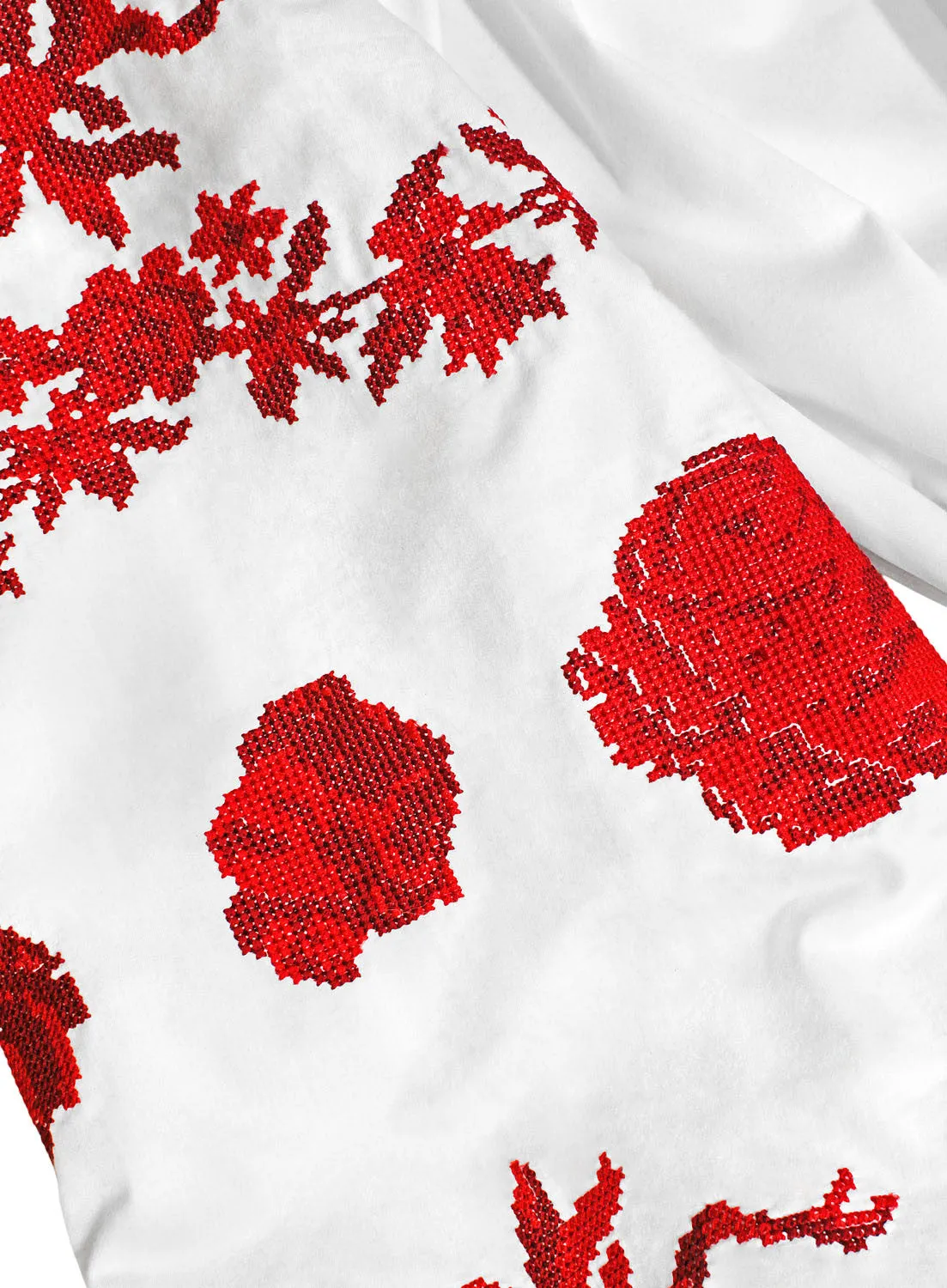 Boho style kaftan with embroidery