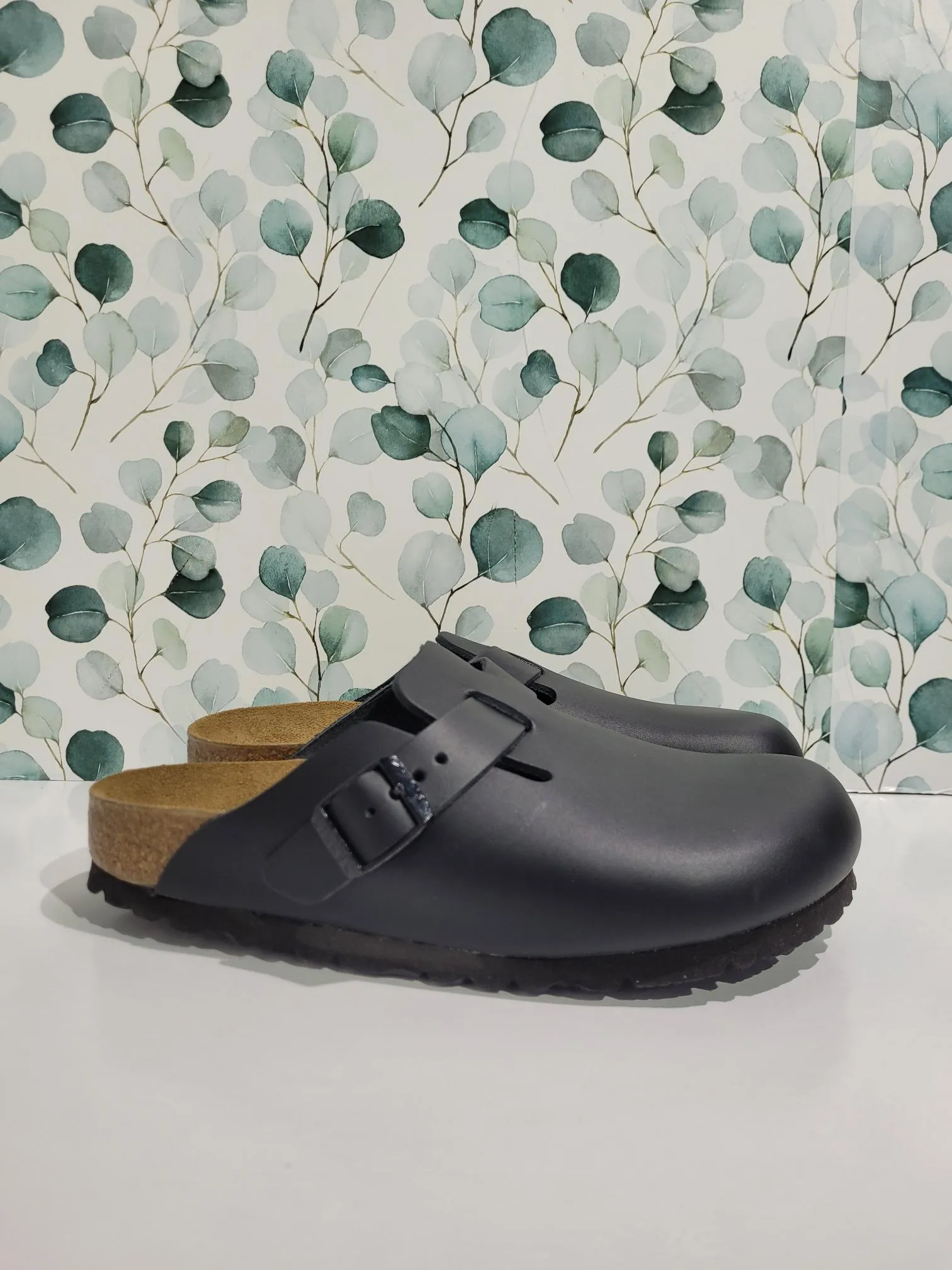 Boston Black Leather Narrow by Birkenstock