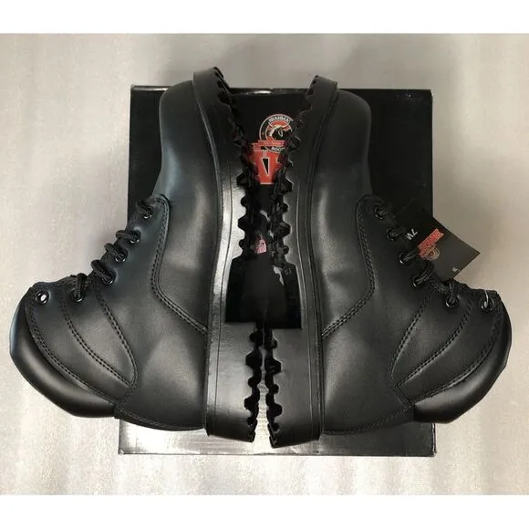 Brahma Escott Men's Soft Toe 6&quot; Black Work Boot Slip &amp; Oil Resistant Size 7W/25W