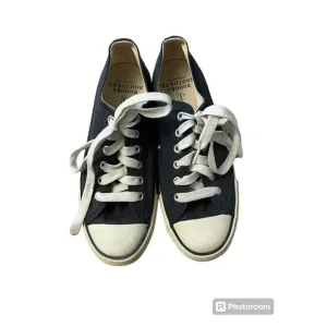 Brooks Brothers Navy Blue Canvas Lace Up Casual Sneakers Mens Size 7