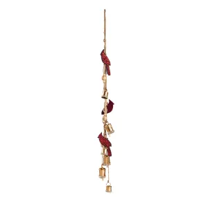 Cardinal & Bell Wind Chime