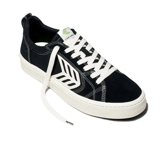 Cariuma Catiba Pro Low - Black Suede/Canvas Ivory