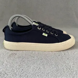Cariuma Womens 8 OCA Low Top Canvas Sneaker Shoes 100103U02W Navy Blue