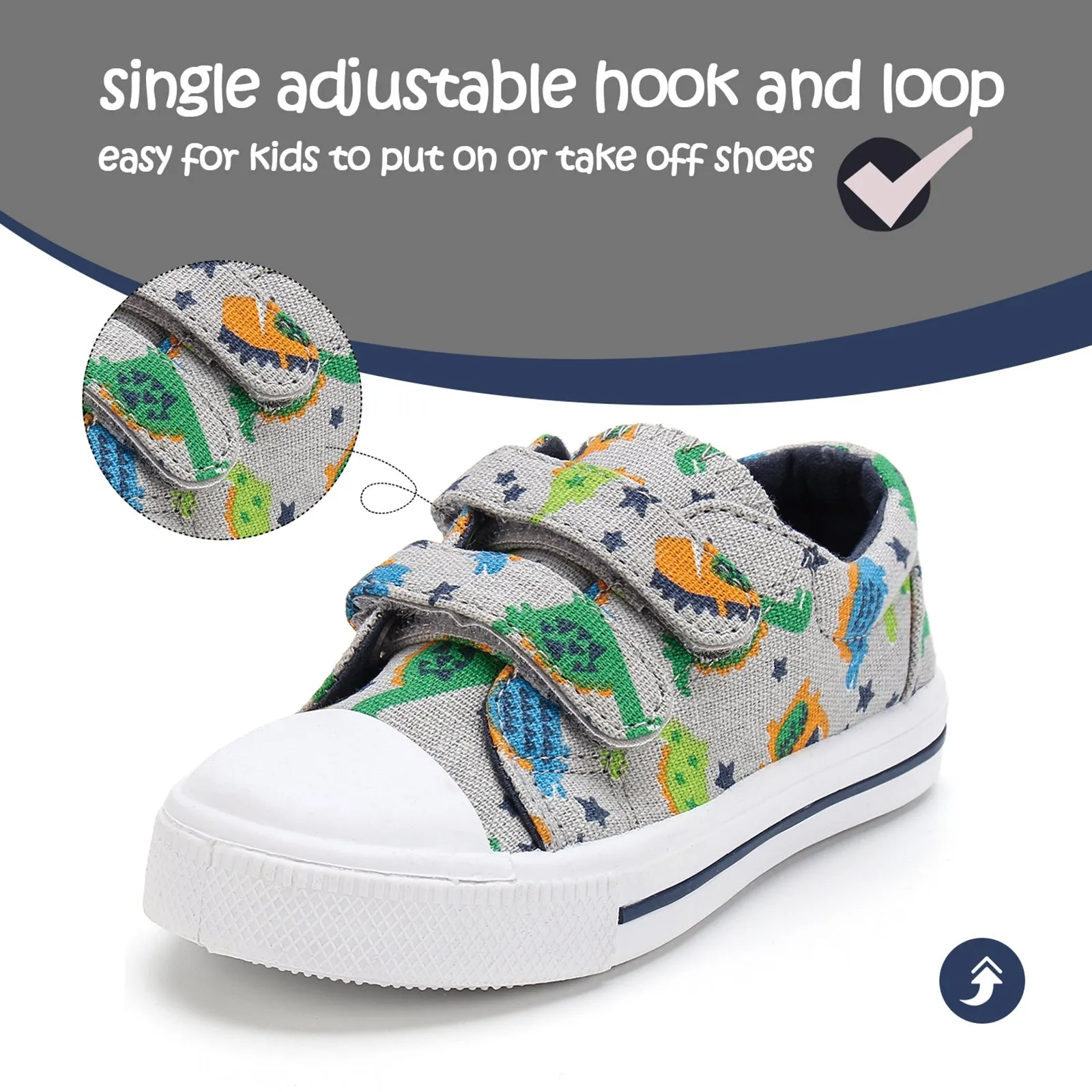 Cartoon Dinosaur Non-slip Canvas Sneakers