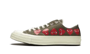 Chuck Taylor All-Star 70s Ox Comme des Garçons PLAY Multi Heart Green