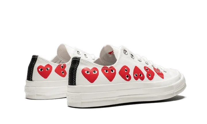Chuck Taylor All-Star 70s Ox Comme des Garçons PLAY Multi-Heart White