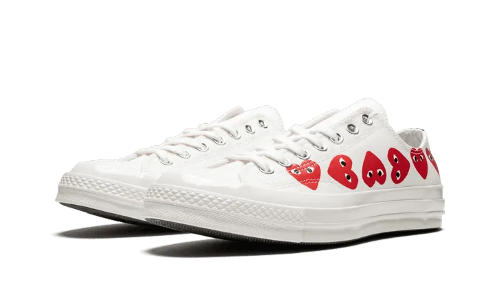 Chuck Taylor All-Star 70s Ox Comme des Garçons PLAY Multi-Heart White