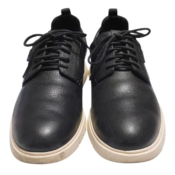 Coach CitySole Derby Black Leather Lace Up Sneakers Men's Size 8.5