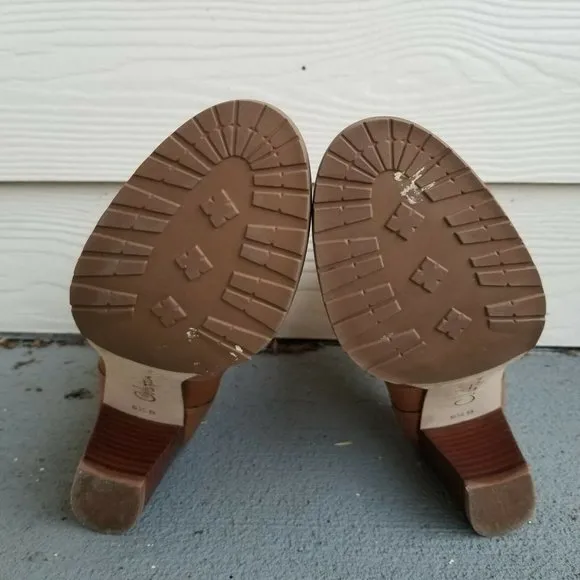 Cole Haan Booties Sz 6.5 Leather Pull On Ankle Boo