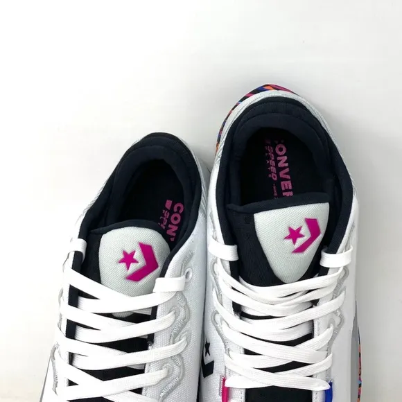 Converse All Star BB Jet Mid Top White Silver Men’s Canvas Sneakers Size 172664C