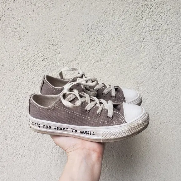 Converse Renew  &quot;Life's Too Short To Waste&quot; Chucks