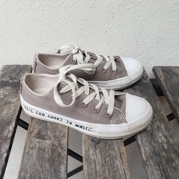Converse Renew  &quot;Life's Too Short To Waste&quot; Chucks