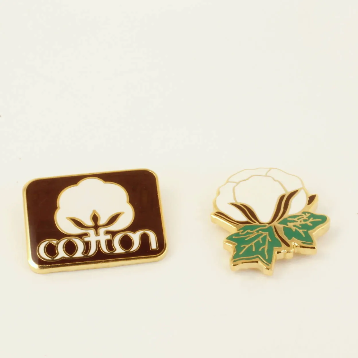 Cotton Boll or Cotton Inc.  Lapel Pins