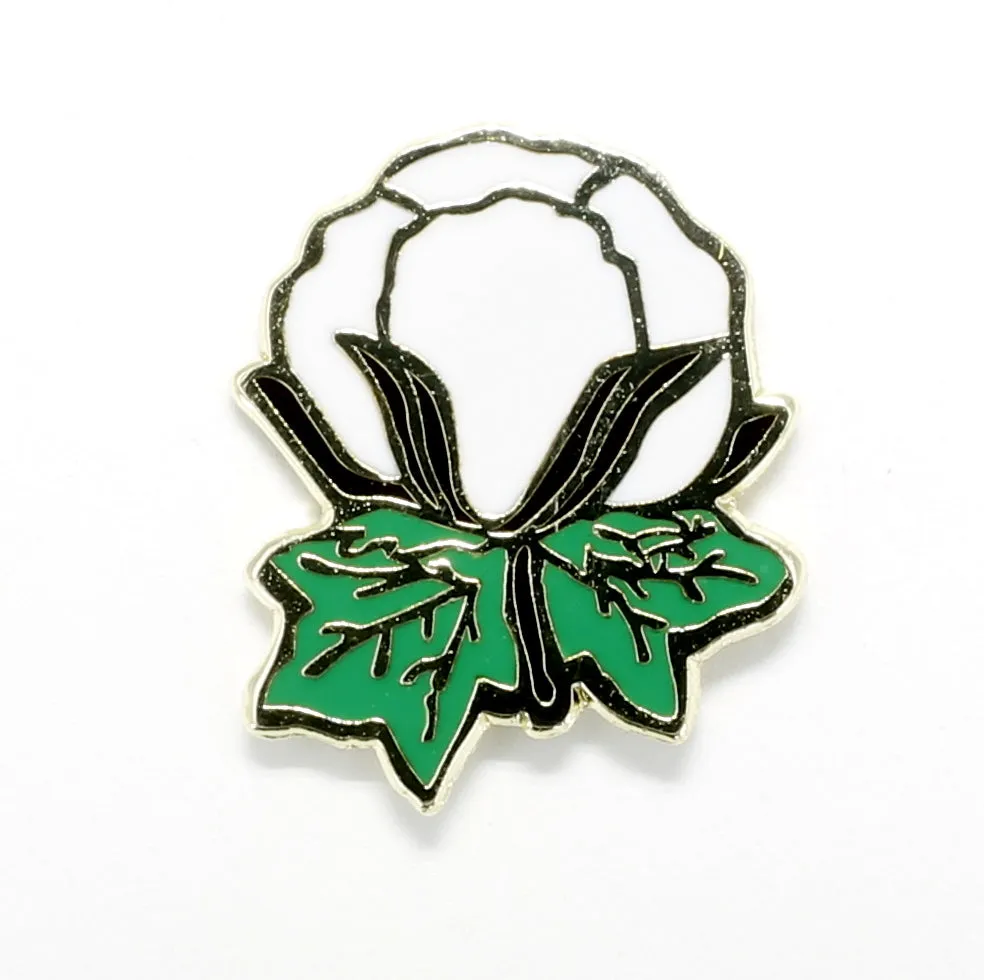 Cotton Boll or Cotton Inc.  Lapel Pins