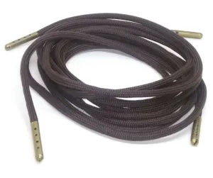 Dark Brown Boot Laces *Guaranteed for Life* 550 Paracord Steel Tip
