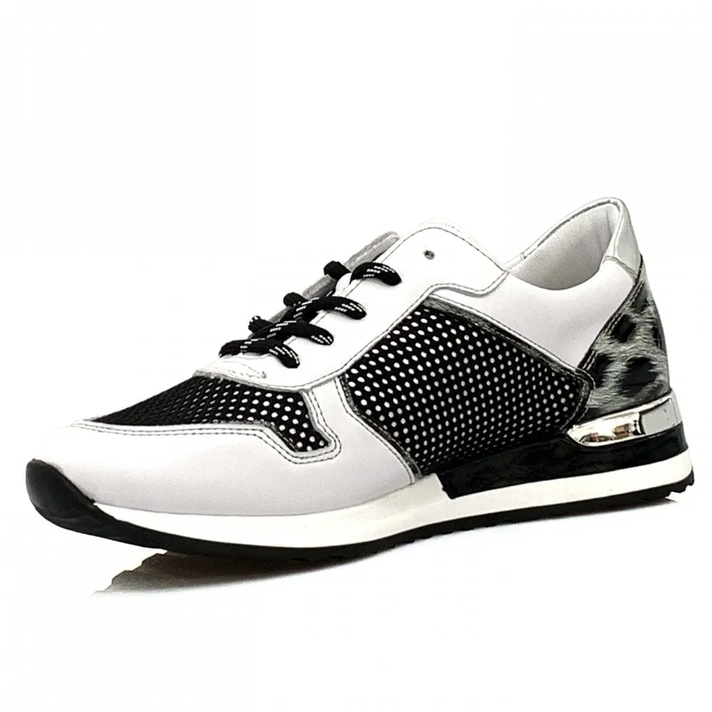 Della White/Black Lace Ups
