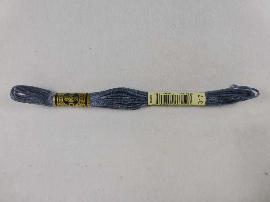 DMC Floss 317 Pweter Gray