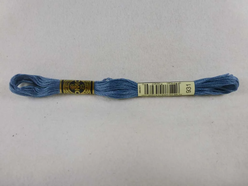 DMC Floss 931 Medium Antique Blue